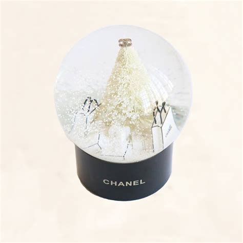 chanel snow globe|Chanel christmas snow globe.